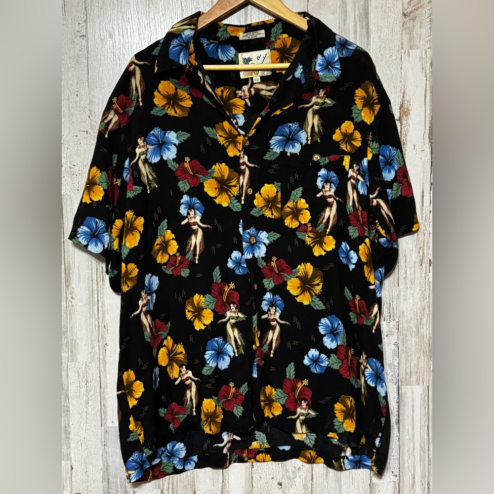 Ron Chereskin Rayon Hawaiian Shirt XXL